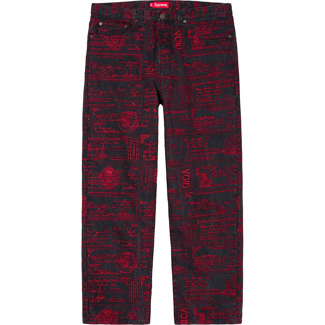 Checks Embroidered Jean view 3